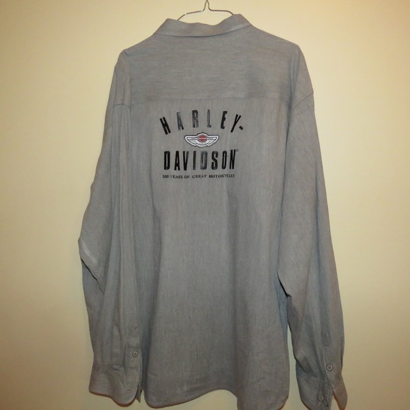 Harley Davidson 100th Anniv Dress Shirt XXL - Picture 3 of 7
